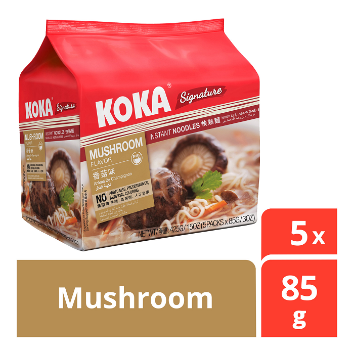Koka Signature Mi Mie Rasa Mushroom Jamur Instan Instant Non Fried Noodles 425g Bungkus Besar